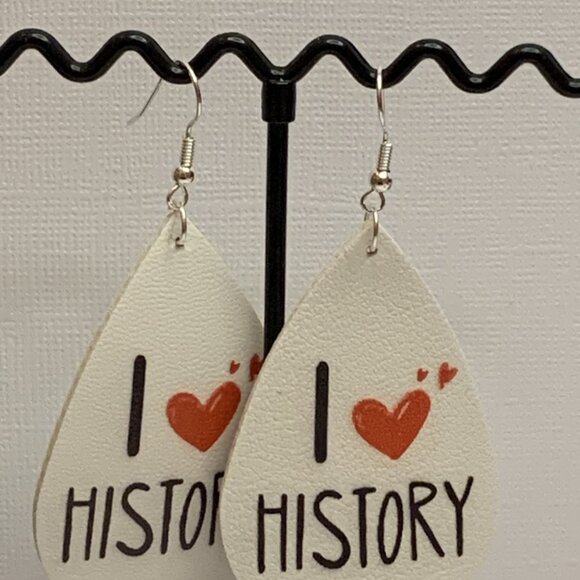 History Earring, Teacher Earring, Teacher Appreciation Gift, Educator Earring - Picture 2 of 4